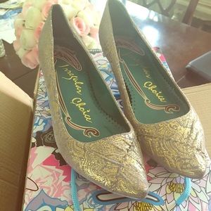 Irregular choice lavender paisley kitten heels